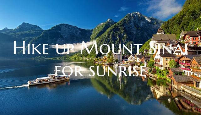 Hike up Mount Sinai for sunrise