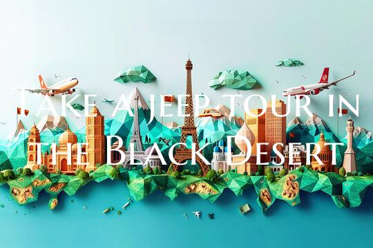 Take a jeep tour in the Black Desert