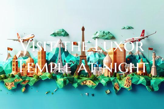 Visit the Luxor Temple at night